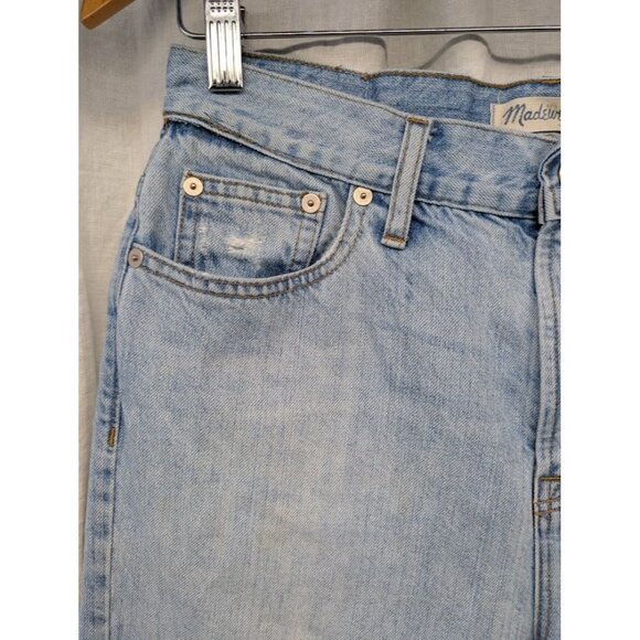 Madewell Womens The Perfect Summer Jean Size 29 Light Wash Distressed J4 - Picture 4 of 10